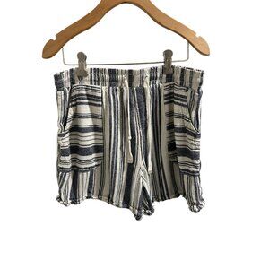 🌸3/$15🌸Striped Casual Drawstring Shorts Size S By Time And Tru